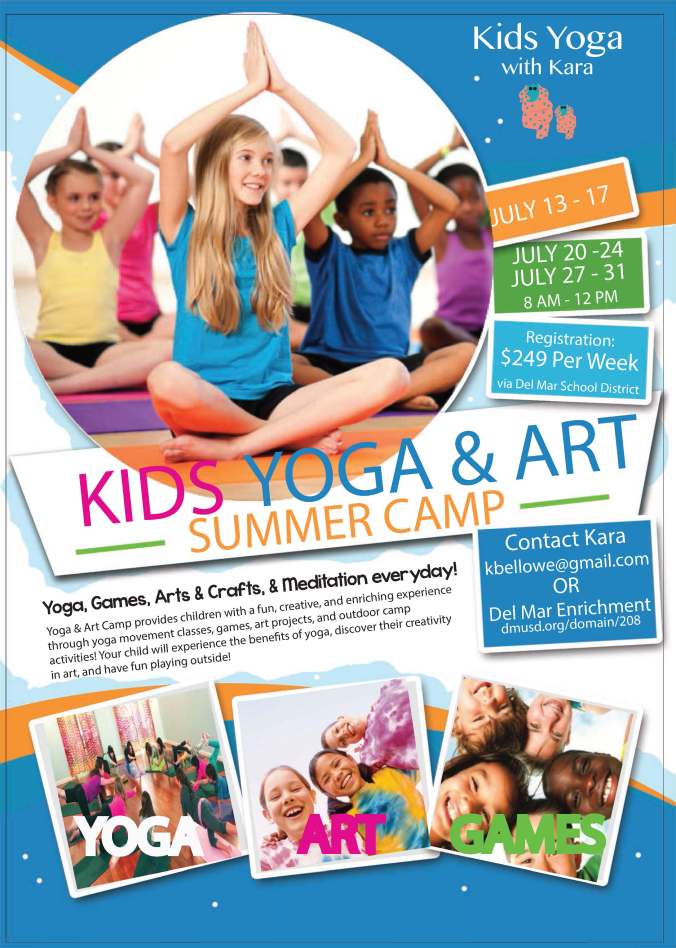 Kids Yoga & Art Flyer 2